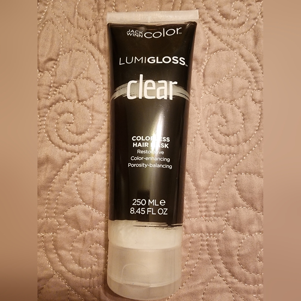 Jack Winn color lumigloss clear colorless hair mask 8.45 oz new sealed bottle